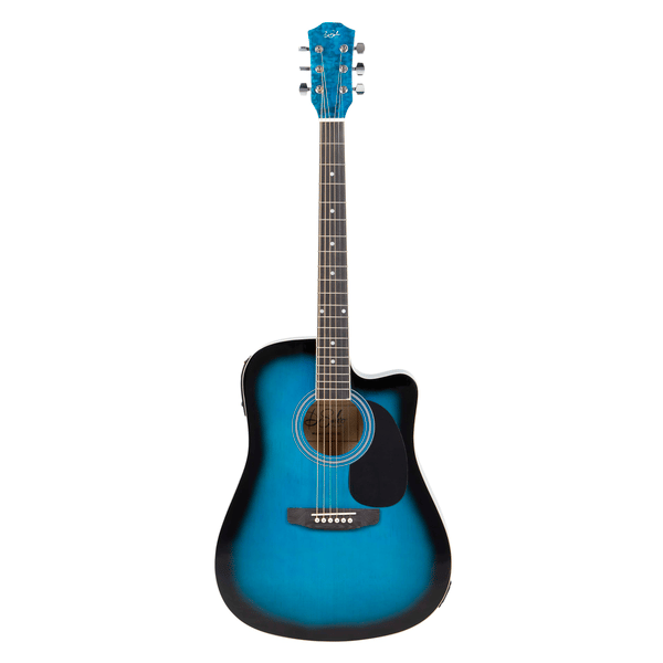 DE SALVO Chitarra Acustica Cut-Away Blu EQ - Intro