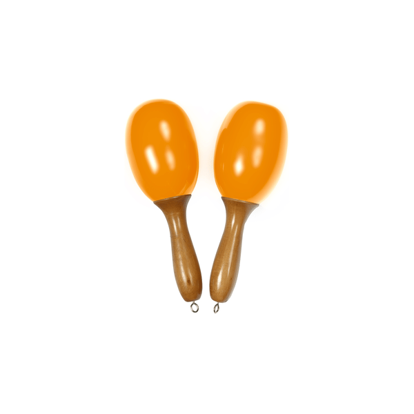 Tanga MARACAS-JAUNE-L Maracas grandi in legno - Gialle