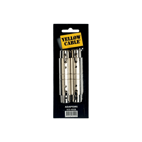 Yellow Cable AD28 Adattatore XLR/XLR Femmina 2 Pcs