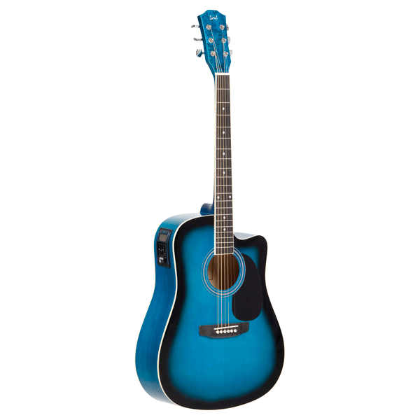 DE SALVO Chitarra Acustica Cut-Away Blu EQ - Intro