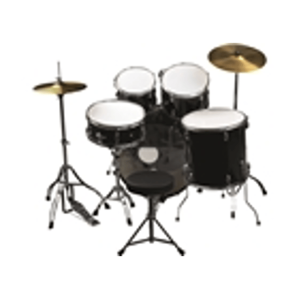 Eko Drums ED-300 Drum kit Black - 5 pezzi
