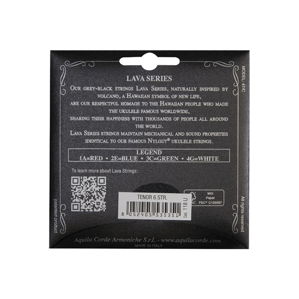 Aquila 118U Lava Series Uke Set, 6-str.