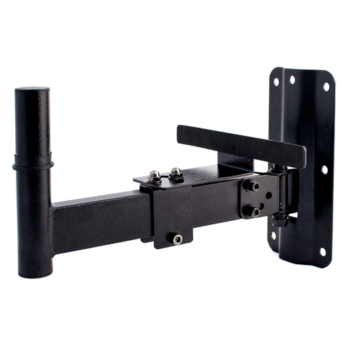 PROEL STAGE Robusto supporto in acciaio tubolare a parete per casse acustiche con staffa posteriore di sicurezza.