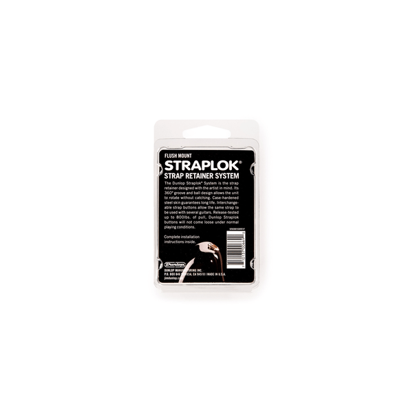 Dunlop SLS1401N Straplok Flush Mount Strap Retainer System, Nickel