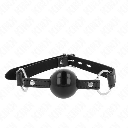 KINK COLLAR & GAG KINK - BALLA IN TPE 4 CM CON SERRATURA NERA 60 x 2 CM