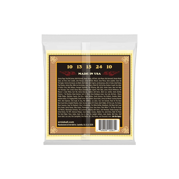 Ernie Ball 2061 Earthwood Banjo Frailing Terminate ad Anello Bronzo 80/20