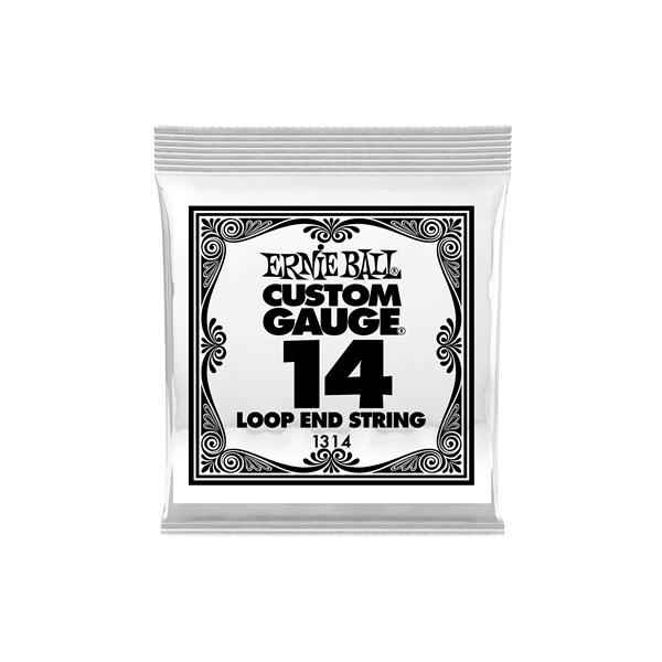 Ernie Ball 1314 Stainless Steel Plain Loop End .014