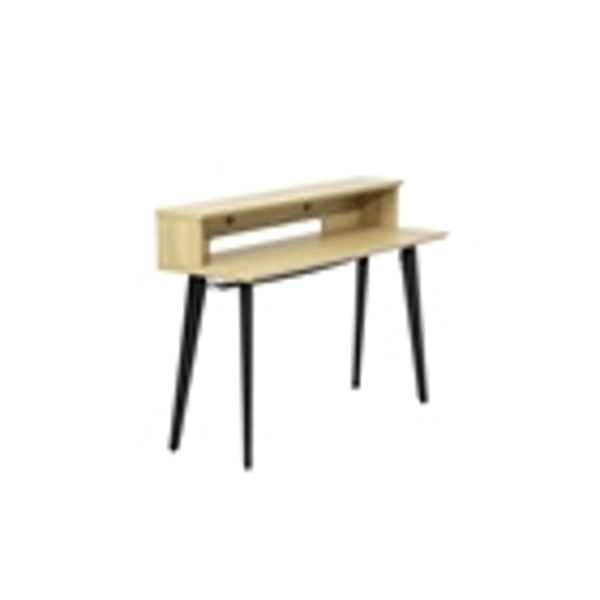 Gator Frameworks GFW-ELITEKEYTBL61-MPL Workstation in legno per tastiere fino a 61 tasti, colore acero naturale opaco<br>