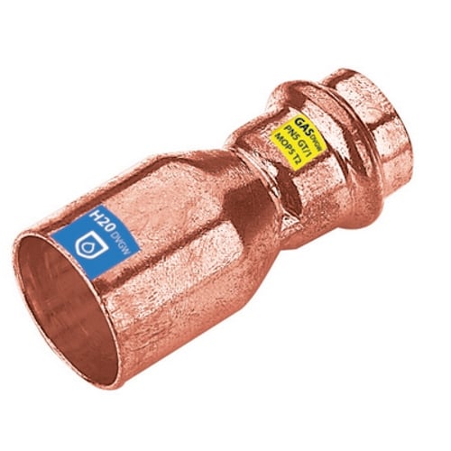 FRABO Manicotto di riduzione mf in rame a pressare acqua/gas
