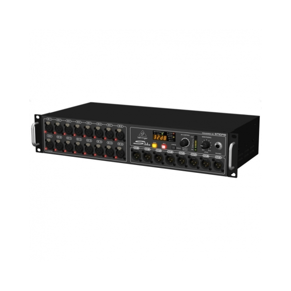BEHRINGER S16 DIGITAL SNAKE STAGE BOX DIGITALE 16 PREAMPLIFICATORI MICROFONICI 8 USCITE XLR