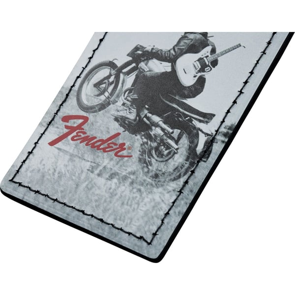 Targetta bagaglio Fender 9106101003 Vintage Ad Luggage Tag, Motorcycle Rider