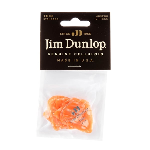 Dunlop 483P#08 Orange Perloid - Thin