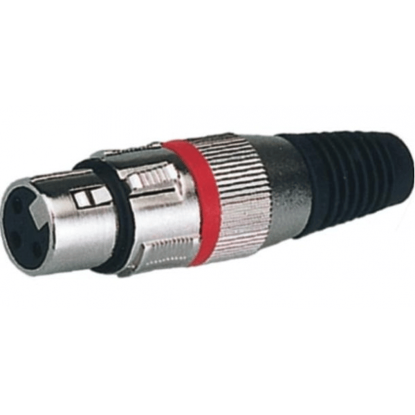 EXTREME JSXF1PRO CAVO JACK STEREO MASCHIO 1/4" 6,3mm-XLRF FEMMINA 1 MT. CONNETTORI SMONTABILI + SET ANELLINI COLORATI IDENTIFICATIVI PER CONNETTORE