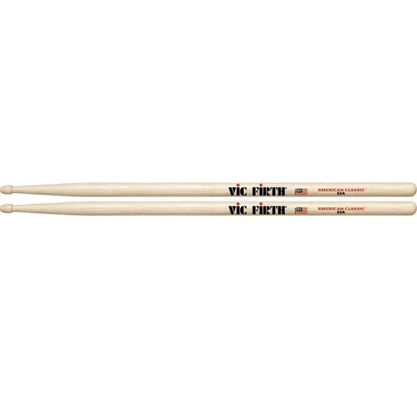 VIC FIRTH Bacchette American Classic Hickory Punta in Legno. Modello 55A