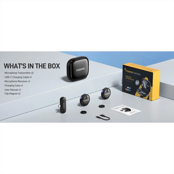 MAONO Microfono Wireless lavalier per smartophone