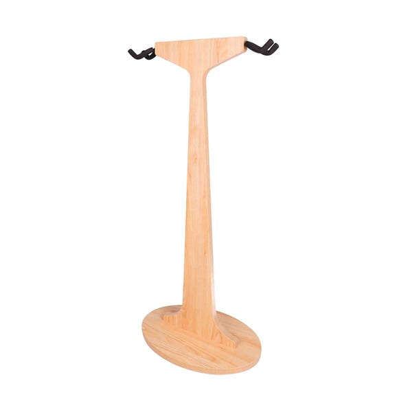 Gator Frameworks GFW-ELITEGTRHNGSTD-2X-MPL Stand appendi-chitarra doppio in finitura naturale acero opaco<br>