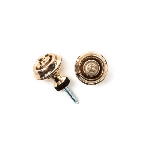 Dunlop SLS1032BR Straplok Dual Design Strap Retainer System, Brass
