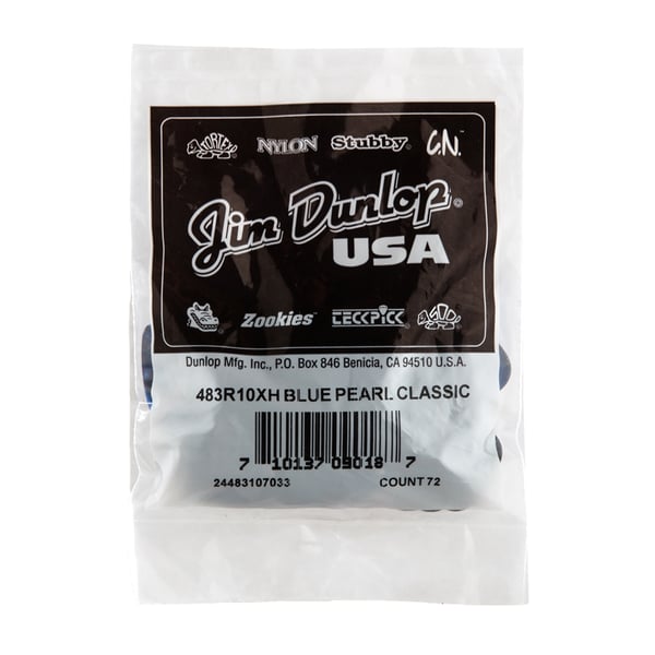 Dunlop 483R#10 Blue Perloid - X Heavy