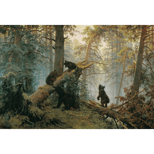 Ivan Ivanovich Shishkin Mattina in una foresta di pini
