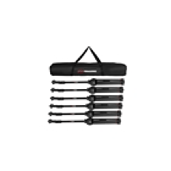 Gator Frameworks GFW-MIC-6PACKBG Set di 6 supporti microfonici con borsa per il trasporto
