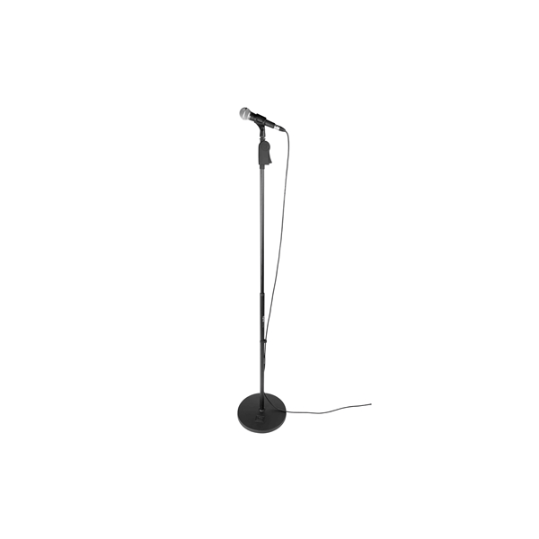 Gator Frameworks GFW-MIC-1201 Supporto microfonico con base rotonda da 30,5 cm e altezza regolabile da 101,6 a 160 cm<br>