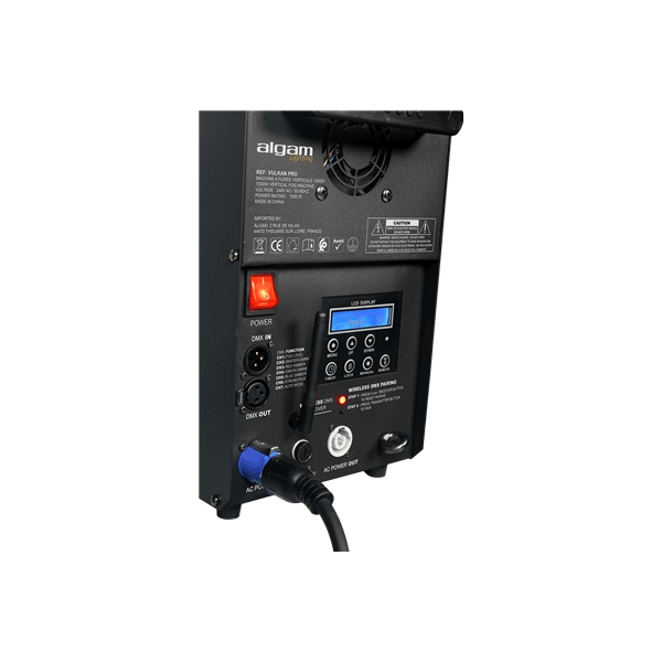 Algam Lighting VULKAN PRO Macchina del Fumo Verticale/Orizzontale Effetto CO2
