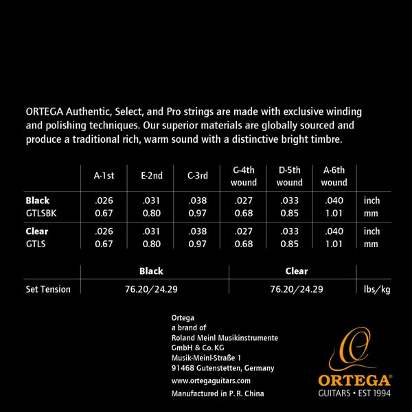 ORTEGA GTLS