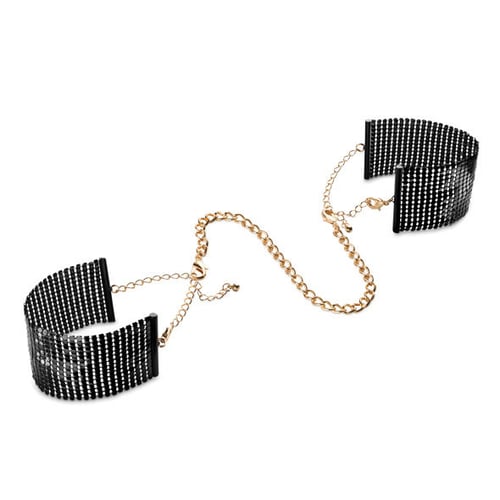 BIJOUX DESIRE METALLIQUE BIJOUX - DÉSIR MÉTALLIQUE MANETTE IN RETE DI METALLO NERO