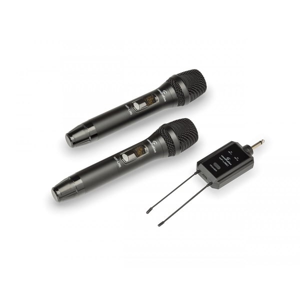 SOUNDSATION Sistema wireless compatto UHF doppio con 2x16 canali - 606-613.5MHz. Modello POCKETMIC U16HH-A2