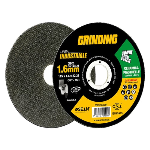 MOLA ABRASIVA PER MARMO/PIASTRELLE 'GRINDING LINEA INDUSTRIALE' ø 115 x 1,6