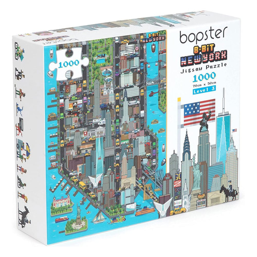 8-Bit Pixel Puzzle New York Level 3 1000 Piezas