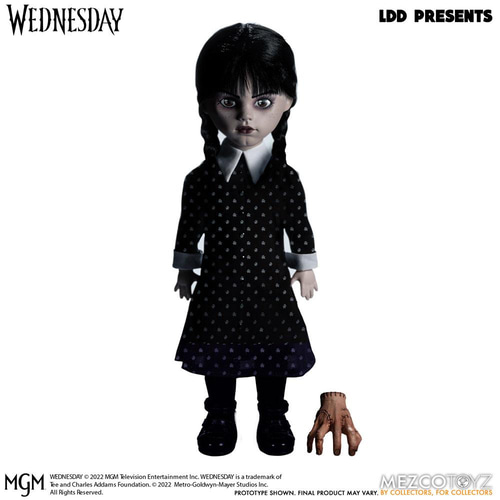 Wednesday Living Dead Dolls Muñeco Wednesday Addams 25 cm