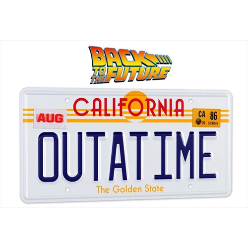 Zurück in die Zukunft Replik 1/1 ´Outatime´ DeLorean Nummernschild