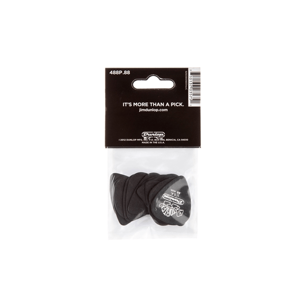Dunlop 488P Pitch Black Standard .88