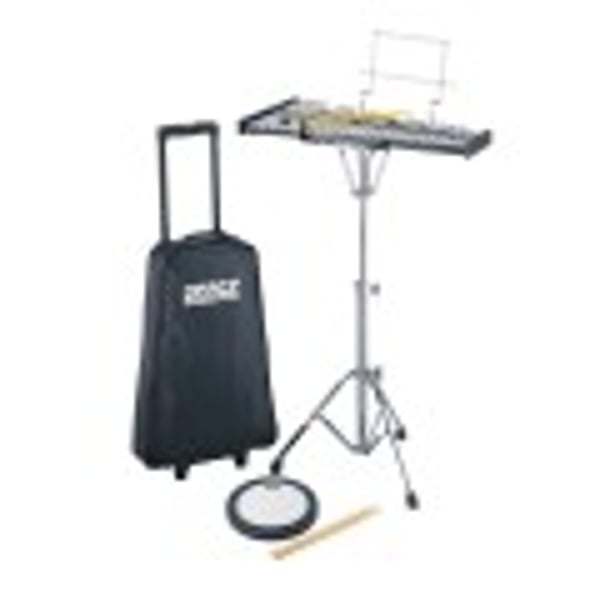 PEACE Kit metallofono professionale stand, pad e borsa con trolley