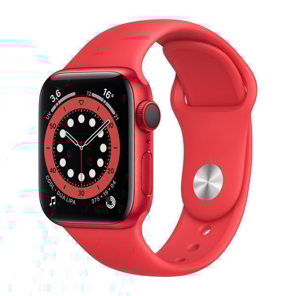 Apple Watch Series 6. Grado Nuovo Colore Red Caratteristiche GPS Grandezza 40 mm