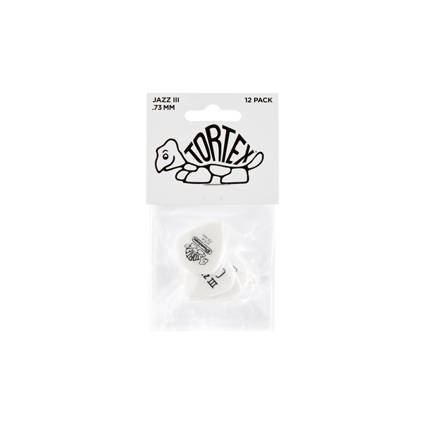 Dunlop 478P.073 TORTEX WHITE JAZZ III, .73MM