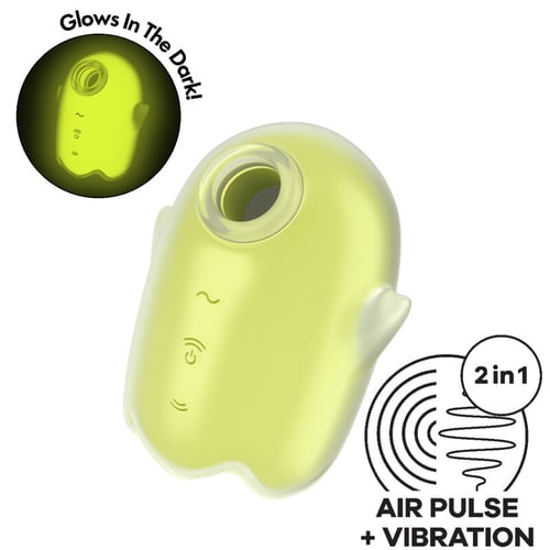 SATISFYER AIR PULSE SATISFYER - GHOST AIR PULSE & VIBRATORE GIALLO