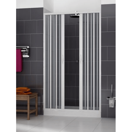 Box doccia 90x90 cm semicircolare a due lati con apertura laterale Roma PVC Box doccia 90x90 cm semicircolare a due lati con apertura laterale Roma PVC