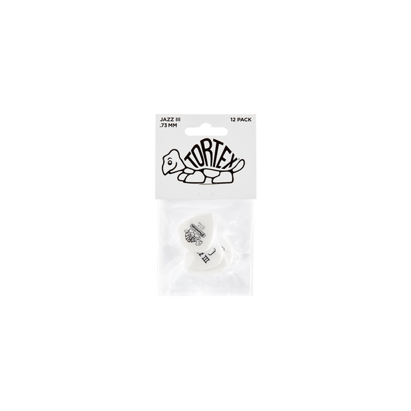 Dunlop 478P.073 TORTEX WHITE JAZZ III, .73MM
