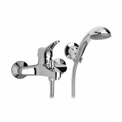 MISCELATORE MONOCOMANDO VASCA CON ACCESSORI LINEA DERBY
