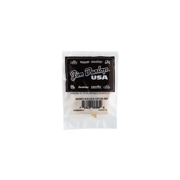 Dunlop 9205R IVROID MEDIUM - BAG 12 PLETTRI