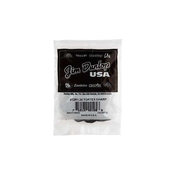 Dunlop 412R1.35 Tortex Sharp Black