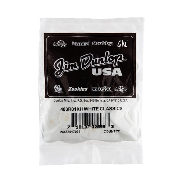 Dunlop 483R#01 White Classic - Extra Heavy