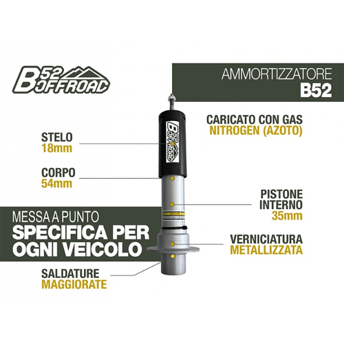 AMMORTIZZATORE B52 OFFROAD PER DODGE NITRO ANTERIORE