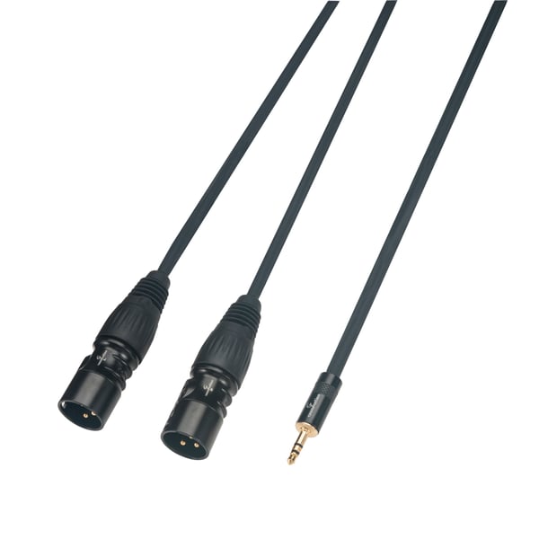 SOUNDSATION Cavo adattatore Wiremaster Mini jack stereo 3.5 - 2 x XLR maschio / 1.5 mt