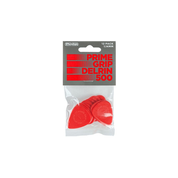 Dunlop 450P114 Prime Grip Delrin 500 1.14 mm Player's Pack/12