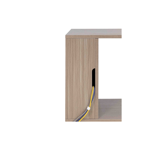 Gator Frameworks GFW-ELITESIDECAR-GRY Mobile rack sidecar cabinet in legno con finitura grigia<br>