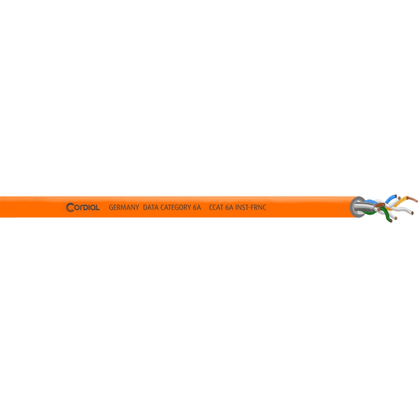 Cordial CCAT 6A INST-ORANGE 100 FRNC