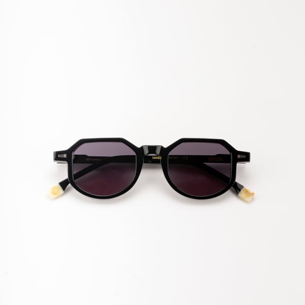 Kymini Benjamin Sunglasses Black Handmade Italian Luxury Eyewear
